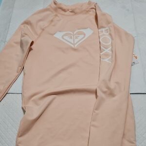 Roxy Blush Pink Rash Guard